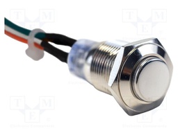 Switch: vandal resistant; Pos: 2; DPDT; 2A/48VDC; IP40; ON-(ON)