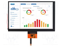 Display: TFT; 7"; 800x480; Illumin: LED; Dim: 165x104.6x10.2mm; RGB