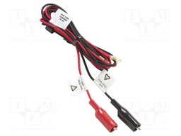 Test leads; battery clamps; black,red; 2pcs.
