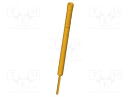 Test probe socket; Contact plating: gold-plated; on cable; 38mm