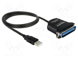 Cable; Centronics 36pin plug,USB A plug; 0.8m; USB 1.1
