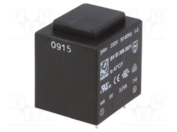 Transformer: encapsulated; 3.2VA; 230VAC; 9V; 356mA; Mounting: PCB