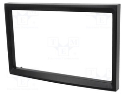 Radio mounting frame; Citroën,Fiat,Peugeot; 2 DIN; black