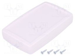 Enclosure: multipurpose; X: 60mm; Y: 97mm; Z: 19mm; ABS; white
