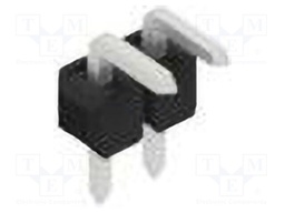 Connector: pin strips; pin header; male; PIN: 2; 2.54mm; THT; 1x2