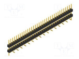 Connector: pin strips; pin header; male; PIN: 34; 2.54mm; SMT; 1x34
