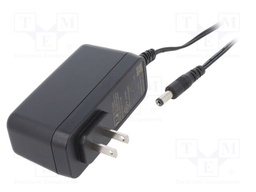 Power supply: switched-mode; voltage source; 12VDC; 3A; 36W; plug