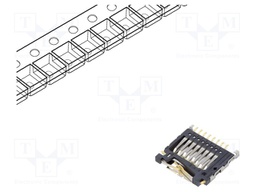 Connector: for cards; SD Micro; push-pull; SMT; on PCBs; PIN: 8