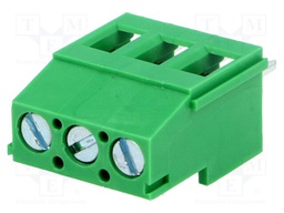 PCB terminal block; angled 90°; 5.08mm; ways: 3; on PCBs; 2.5mm2