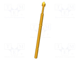 Test needle; Operational spring compression: 4mm; 5A; Ø: 2mm; 3N