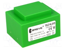 Transformer: encapsulated; 16VA; 230VAC; 6V; 2666.6mA; IP00; 420g