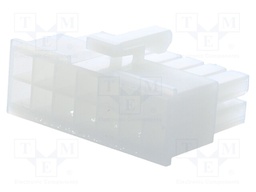 Plug; wire-wire/PCB; female; N42W; 4.2mm; PIN: 14; w/o contacts