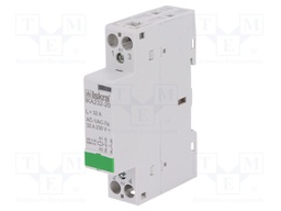 Contactor: 2-pole installation; NO x2; 230VAC; 32A; DIN; IKA