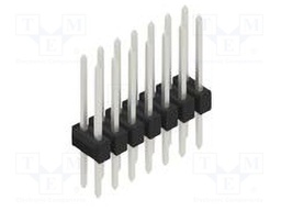 Connector: pin strips; pin header; male; PIN: 14; 2.54mm; THT; 2x7