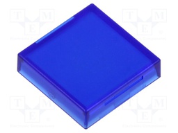 Actuator lens; 22mm; 61; Colour: transparent blue; Mat: plastic