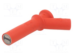 Probe tip; 2A; red; Tip diameter: 11mm; Socket size: 4mm