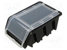 Container: cuvette; black; 155x100x70mm; TRUCK PLUS; BINEER
