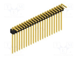 Connector: pin strips; pin header; male; PIN: 22; 1.27mm; THT; 1x22