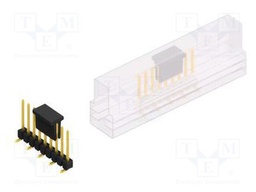Connector: pin strips; pin header; male; PIN: 9; 2.54mm; SMT; 1x9