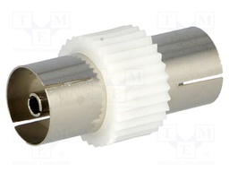 Coupler; coaxial 9.5mm socket,both sides; straight