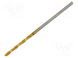 Drill bit; for metal; Ø: 1mm; L: 34mm; Working part len: 12mm; case