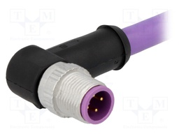 Plug; M12; PIN: 4; male; B code-Profibus; 1.5m; Insulation: PVC