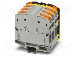 Splice terminal: rail; PA; ways: 4; terminals: 8; W: 80mm; H: 101mm