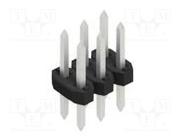 Connector: pin strips; pin header; male; PIN: 6; 2mm; THT; 2x3; 100V