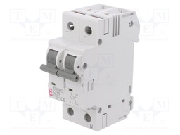 Circuit breaker; 230/400VAC; Inom: 10A; Poles: 1+N; DIN; Charact: C