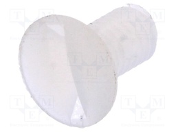 Screw; M3x6; 0.5; Head: countersunk; slotted; 1mm; polyamide