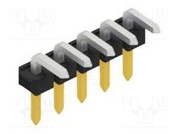 Connector: pin strips; pin header; male; PIN: 5; 2.54mm; THT; 1x5