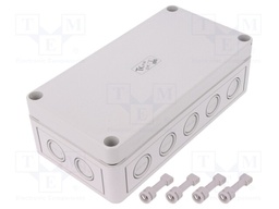 Enclosure: multipurpose; X: 94mm; Y: 180mm; Z: 57mm; TK PC; grey; IP66