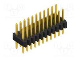 Connector: pin strips; pin header; male; PIN: 22; 1.27mm; THT; 2x11