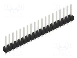 Connector: pin strips; pin header; male; PIN: 19; 2.54mm; THT; 1x19