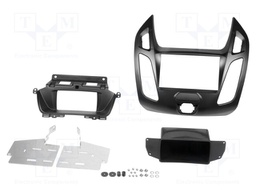 Radio mounting frame; Ford; 2 DIN; matt black