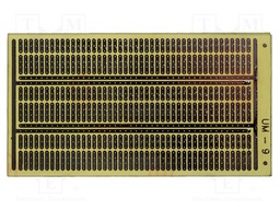 Board: universal; single sided,prototyping; W: 66mm; L: 125mm