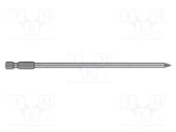 Screwdriver bit; Pozidriv®; PZ1; 1/4"; Overall len: 150mm