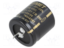 Capacitor: electrolytic; 330uF; 250VDC; ESR: 524mΩ; SNAP-IN; ±20%