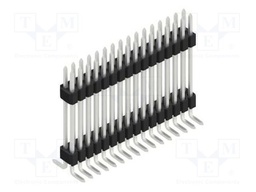 Connector: pin strips; pin header; male; PIN: 32; 1.27mm; SMT; 2x16