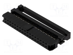 Plug; IDC; female; PIN: 34; IDC; for ribbon cable; 1mm; gold flash