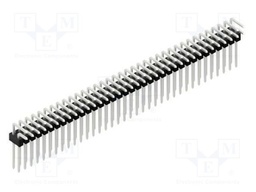 Connector: pin strips; pin header; male; PIN: 72; 2.54mm; THT; 2x36
