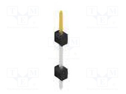 Connector: pin strips; pin header; male; PIN: 1; 2.54mm; THT; 1x1