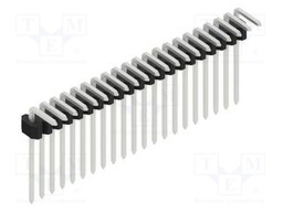 Connector: pin strips; pin header; male; PIN: 21; 1.27mm; THT; 1x21