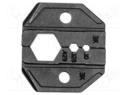 Crimping jaws; coaxial connectors
