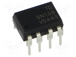 Optocoupler; THT; Ch: 1; OUT: Darlington; 5kV; DIP8; Colour: black