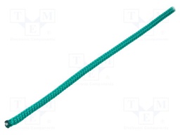 Rope; polypropylene; Ørope: 6mm; L: 100m; with a core; green