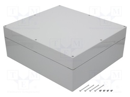 Enclosure: multipurpose; X: 360mm; Y: 400mm; Z: 151mm; EURONORD; ABS