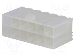 Socket; wire-board; male; Mini-Fit Jr; 4.2mm; PIN: 12; THT; 9A