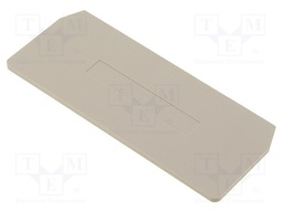 End/partition plate; Application: ZDU3/4AN; beige; wemid; UL94V-0