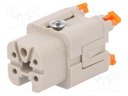 Connector: HDC; female; CKSH; PIN: 5; 4+PE; size 21.21; 10A; 400V